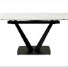 Заказать Стол ALATRI 120 MATT WHITE MARBLE SINTERED STONE / BLACK по цене 75 200 руб. в Новосибирске