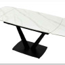 Заказать Стол ALATRI 120 MATT WHITE MARBLE SINTERED STONE / BLACK по цене 75 200 руб. в Новосибирске