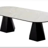 Заказать Стол ОРФЕЙ 240 нераскладной цвет ОНИКС (ONYX SABLE PULIDO), керамика / Черный каркас по цене 101 050 руб. в Новосибирске