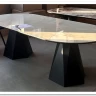 Заказать Стол ОРФЕЙ 240 нераскладной цвет ОНИКС (ONYX SABLE PULIDO), керамика / Черный каркас по цене 101 050 руб. в Новосибирске