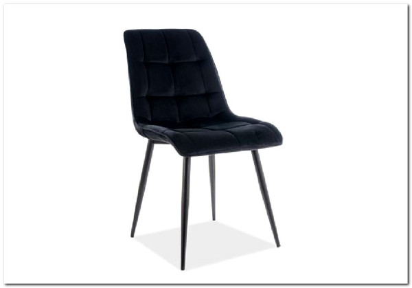 Заказать Стул кухонный Signal CHIC Velvet Bluvel 19 (черный/черный) по цене 9 962 руб. в Новосибирске