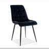 Заказать Стул кухонный Signal CHIC Velvet Bluvel 19 (черный/черный) по цене 9 962 руб. в Новосибирске