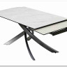 Заказать Стол ESTEBIO 160 KL-99 Белый мрамор матовый, итальянская керамика/ Серый металлик, DISAUR по цене 100 240 руб. в Новосибирске