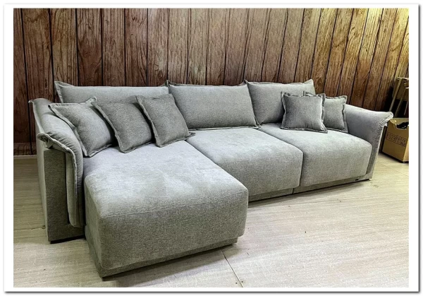 Заказать Диван Борнео с оттоманкой по цене 123 000 руб. в Новосибирске