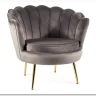 Заказать Кресло SIGNAL CAMELLIA Velvet Bluvel 14 (серый/золотой) по цене 27 417 руб. в Новосибирске