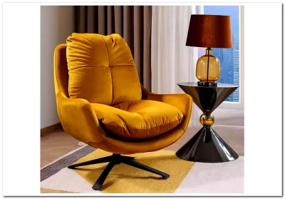 Кресло Signal VIVIEN Velvet (карри/черный)