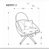 Заказать Кресло Halmar MERRY 2 (кремовый) по цене 32 490 руб. в Новосибирске