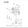 Заказать Стул барный Halmar H125 (серый/черный) по цене 15 165 руб. в Новосибирске