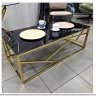 Заказать Стол журнальный Signal ESCADA A II (эффект черного мрамора/золотой) по цене 41 751 руб. в Новосибирске