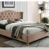 Заказать Кровать Signal ASPEN VELVET BLUVEL 28 (бежевый/дуб) 160/200 по цене 62 781 руб. в Новосибирске
