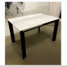 Заказать Стол CORNER 120 MATT WHITE MARBLE SOLID CERAMIC / BLACK по цене 53 750 руб. в Новосибирске