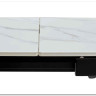 Заказать Стол CORNER 120 MATT WHITE MARBLE SOLID CERAMIC / BLACK по цене 53 750 руб. в Новосибирске