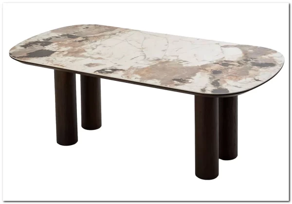 Заказать Стол ПИНО (PINO) 210 цвет CA035, керамика / ТЕМНЫЙ ОРЕХ, ®DISAUR по цене 80 700 руб. в Новосибирске