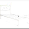 Купить Кровать Iris (mod.9311) дерево гевея/металл, 90*200 см (Single bed), Белый (White) с доставкой по России по цене производителя можно в магазине Другая мебель в Новосибирске