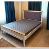 Купить Кровать двуспальная Римини с мягким изголовьем с доставкой по России по цене производителя можно в магазине Другая мебель в Новосибирске