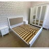 Купить Кровать двуспальная Римини с мягким изголовьем с доставкой по России по цене производителя можно в магазине Другая мебель в Новосибирске