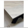 Заказать Стол ORISTANO 200 MARBLES KL-99 Белый мрамор матовый, итальянская керамика/ черный каркас, DISAUR по цене 99 040 руб. в Новосибирске