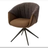 Заказать Стул ГИССЕН (GISSEN) 360 град., цвет КОФЕ HP032-08A PU / V885-1, экокожа / ткань / ЛАТТЕ, ®DISAUR по цене 18 550 руб. в Новосибирске