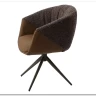 Заказать Стул ГИССЕН (GISSEN) 360 град., цвет КОФЕ HP032-08A PU / V885-1, экокожа / ткань / ЛАТТЕ, ®DISAUR по цене 18 550 руб. в Новосибирске