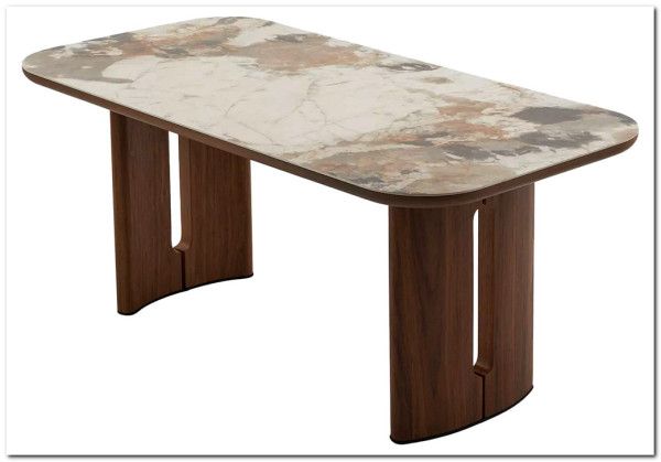 Заказать Стол BARK 180 цвет CA035, керамика / Орех, ®DISAUR по цене 93 350 руб. в Новосибирске