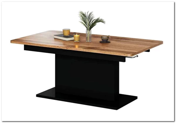 Заказать Стол-трансформер Halmar BUSETTI дуб вотан/черный мат по цене 58 339 руб. в Новосибирске