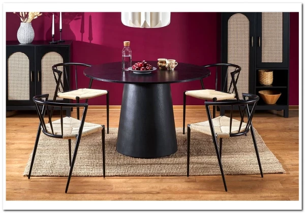 Заказать Стол обеденный Halmar GINTER (черный) по цене 43 867 руб. в Новосибирске