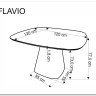 Заказать Стол обеденный Halmar FLAVIO 120 (белый) по цене 51 231 руб. в Новосибирске
