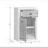 Заказать Тумба Koen KOM1D1S ясень снежный BRW по цене 8 960 руб. в Новосибирске