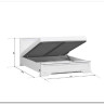 Заказать Кровать Stylius (Стилиус) B169-LOZ160х200 с подъемным механизмом BRW по цене 39 350 руб. в Новосибирске