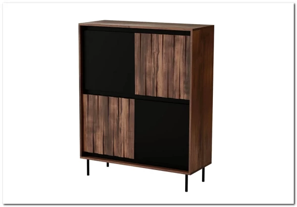 Заказать Комод Halmar SWING KM-2 (орех/черный) по цене 41 751 руб. в Новосибирске