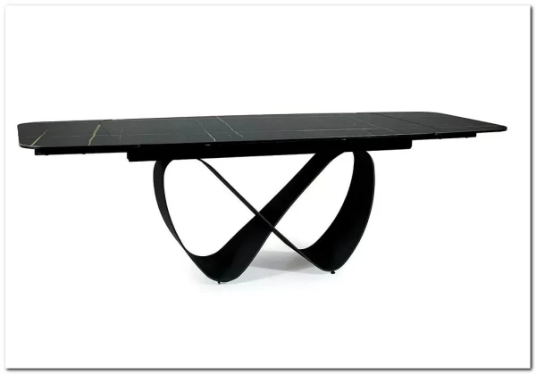 Заказать Стол обеденный Signal INFINITY Ceramic 160 раскладной (черный Azario black/черный мат) по цене 201 851 руб. в Новосибирске Заказать Стол обеденный Signal INFINITY Ceramic 160 раскладной (черный Azario black/черный мат) по цене 201 851 руб. в Новосибирске