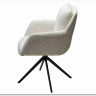Заказать Стул MEADOW 360 град. поворот. Белый XD841-01, букле / черный каркас, DISAUR по цене 15 615 руб. в Новосибирске