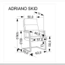 Заказать Кресло компьютерное Halmar ADRIANO SKID (черный) по цене 19 983 руб. в Новосибирске