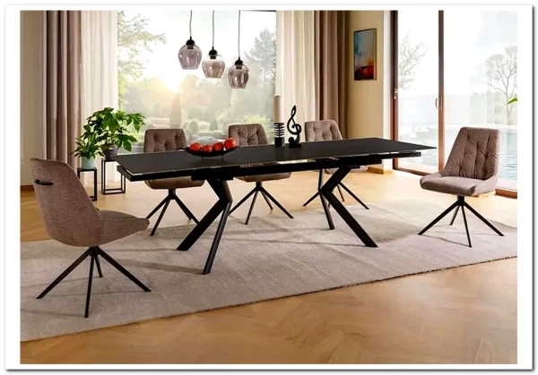 Заказать Стол обеденный Signal NORTON 160 (черный/черный) по цене 86 973 руб. в Новосибирске