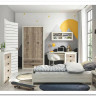 Заказать Шкаф Koen REG1D2S ясень снежный BRW по цене 15 370 руб. в Новосибирске