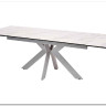 Заказать Стол BELLUNO 160 MARBLES KL-99 Белый мрамор матовый итальянская керамика/ белый каркас по цене 99 320 руб. в Новосибирске
