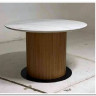 Заказать Стол MESA D120 цвет БЕЛЫЙ МРАМОР M326 / Каркас OAK, DISAUR по цене 68 300 руб. в Новосибирске
