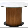 Заказать Стол MESA D120 цвет БЕЛЫЙ МРАМОР M326 / Каркас OAK, DISAUR по цене 68 300 руб. в Новосибирске