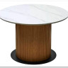 Заказать Стол MESA D120 цвет БЕЛЫЙ МРАМОР M326 / Каркас OAK, DISAUR по цене 68 300 руб. в Новосибирске