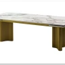 Заказать Стол АДАЖИО-2 240 (320) см ARCTIC OCEAN, керамика / Золотой каркас по цене 123 150 руб. в Новосибирске